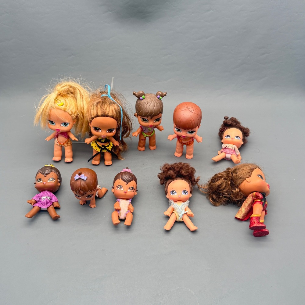 Lot of 10 Mini Bratz Babyz Figures Dolls Cloe Yasmin Jade Sasha